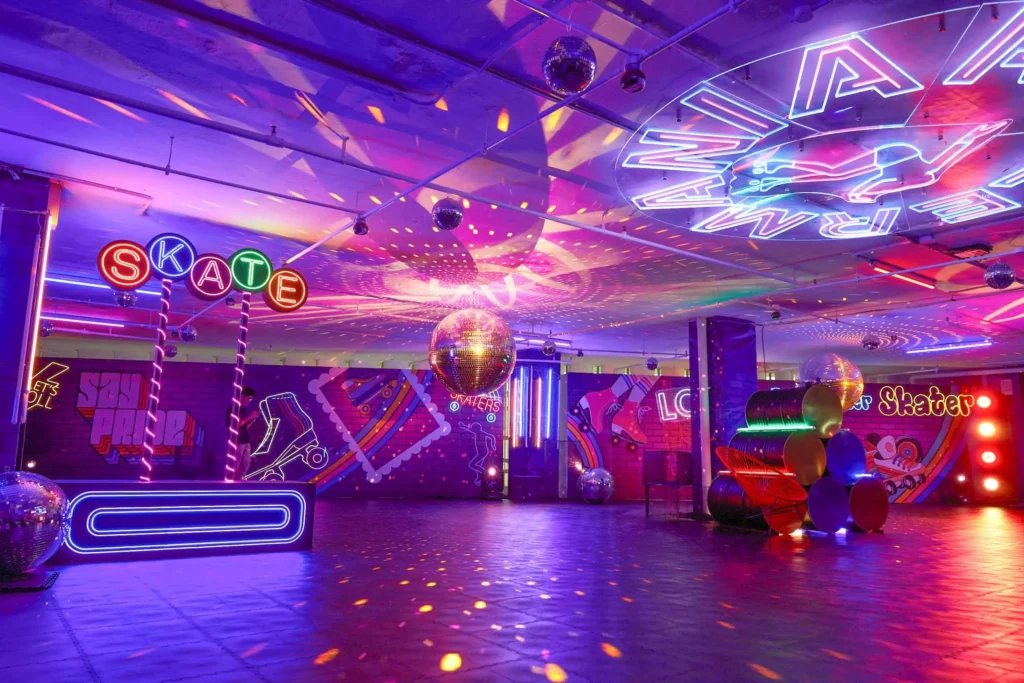 Retro Roller skate rink